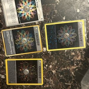 Pokemon Rainbow Energy Lot! Trading Cards - Black, Yellow, Silver, Nm/LP see pic